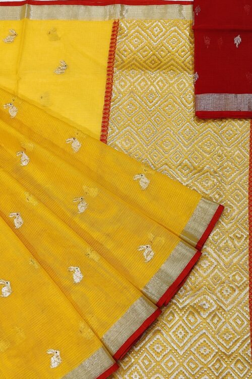 PURE ZARIKOTA HANDLOOM BUTA SAREE WITH BLOUSE B911