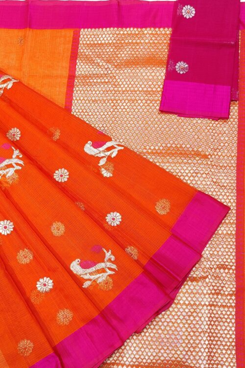 PURE ZARIKOTA HANDLOOM BUTA SAREE WITH BLOUSE B898