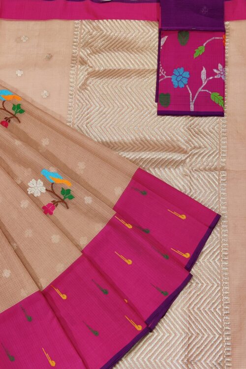 PURE ZARIKOTA HANDLOOM BUTA SAREE WITH BLOUSE B914