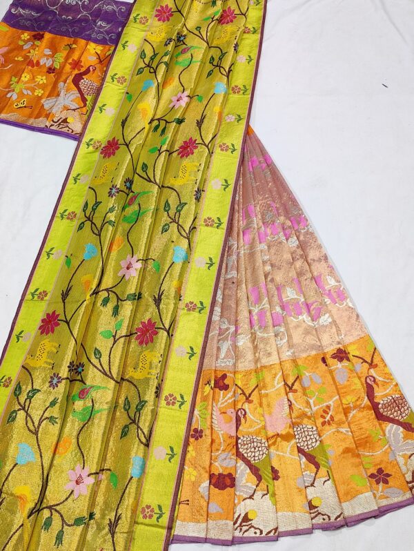 PURE ZARIKOTA HANDLOOM LEHANGA MATERIAL SET - L89