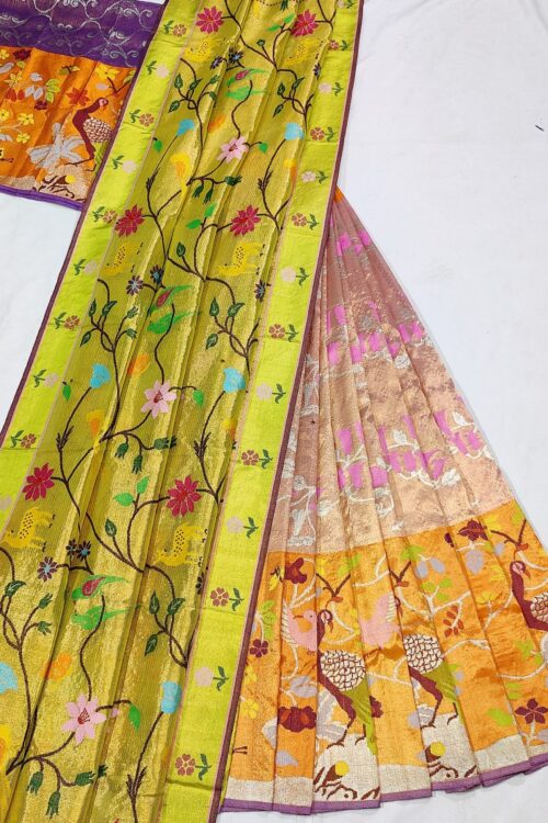 PURE ZARIKOTA HANDLOOM LEHANGA MATERIAL SET – L89