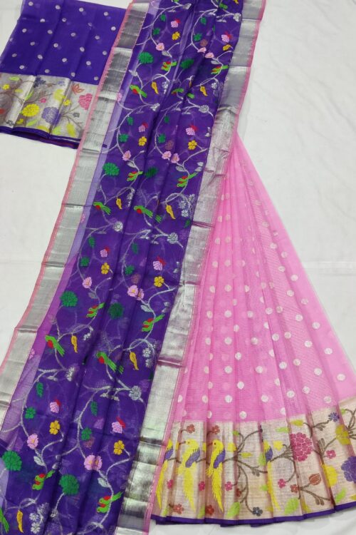 PURE ZARIKOTA HANDLOOM LEHANGA MATERIAL SET – L93