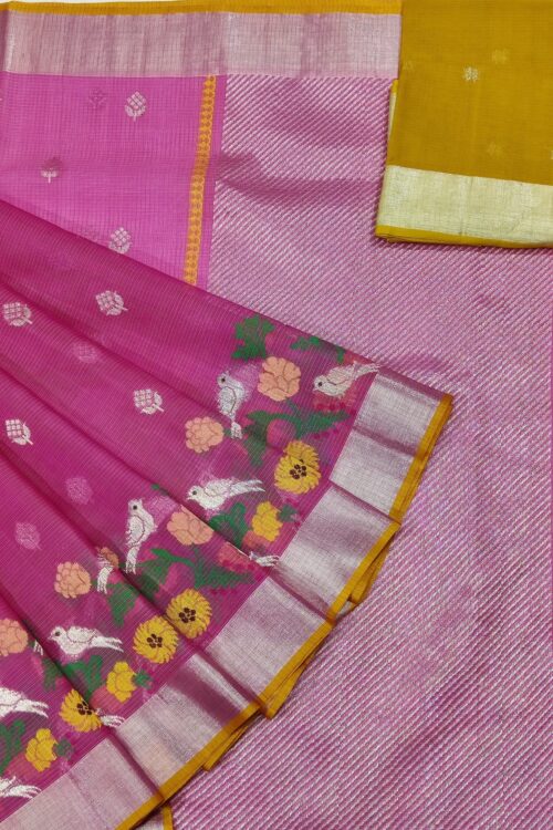 PURE SKIRT DESIGN ZARIKOTA HANDLOOM SAREE S-165