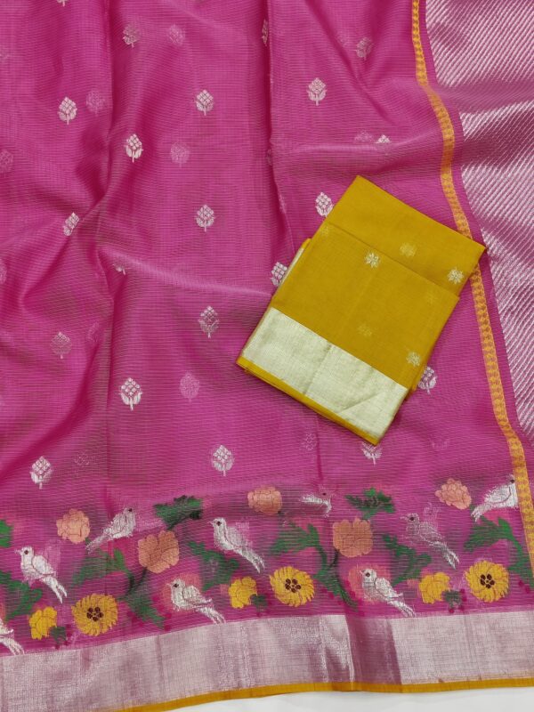 PURE SKIRT DESIGN ZARIKOTA HANDLOOM SAREE S-165 - Image 2