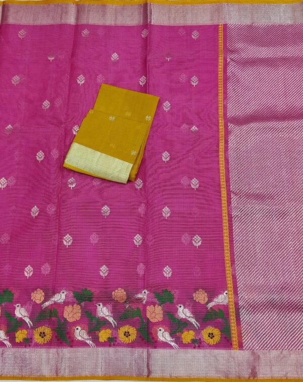 PURE SKIRT DESIGN ZARIKOTA HANDLOOM SAREE S-165 - Image 3