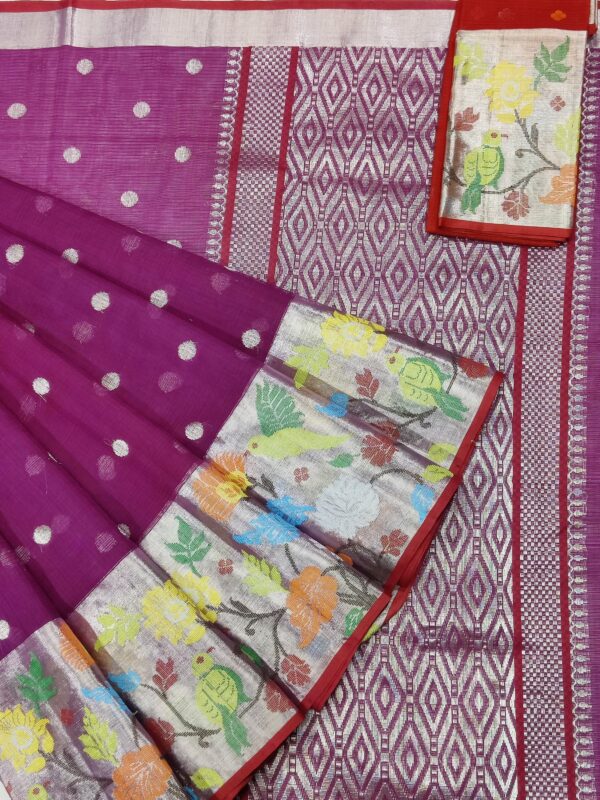 PURE BIG PAITHANI BORDER ZARIKOTA HANDLOOM SAREE S-88