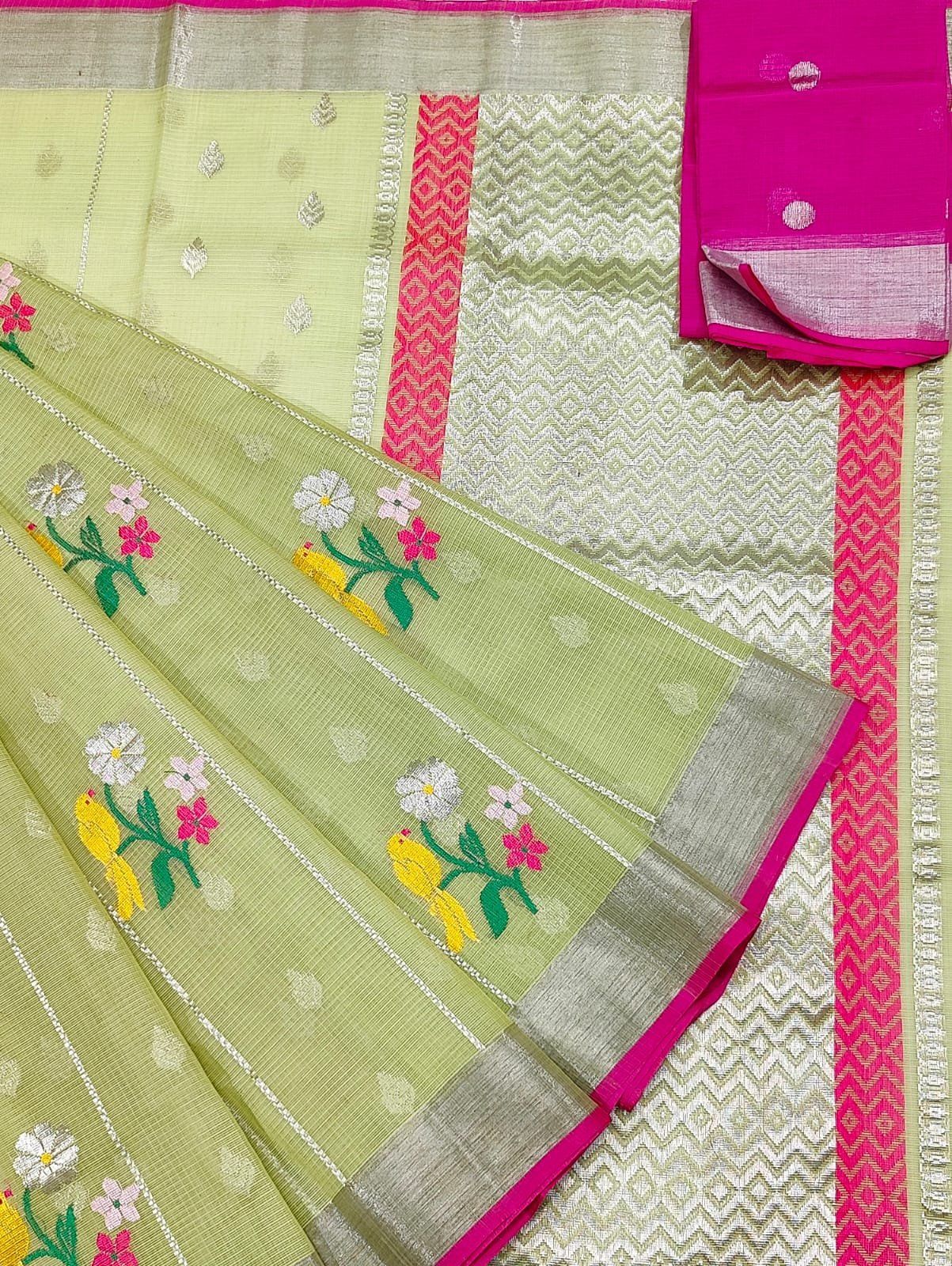 PURE ZARIKOTA HANDLOOM BUTA SAREE WITH BLOUSE B954