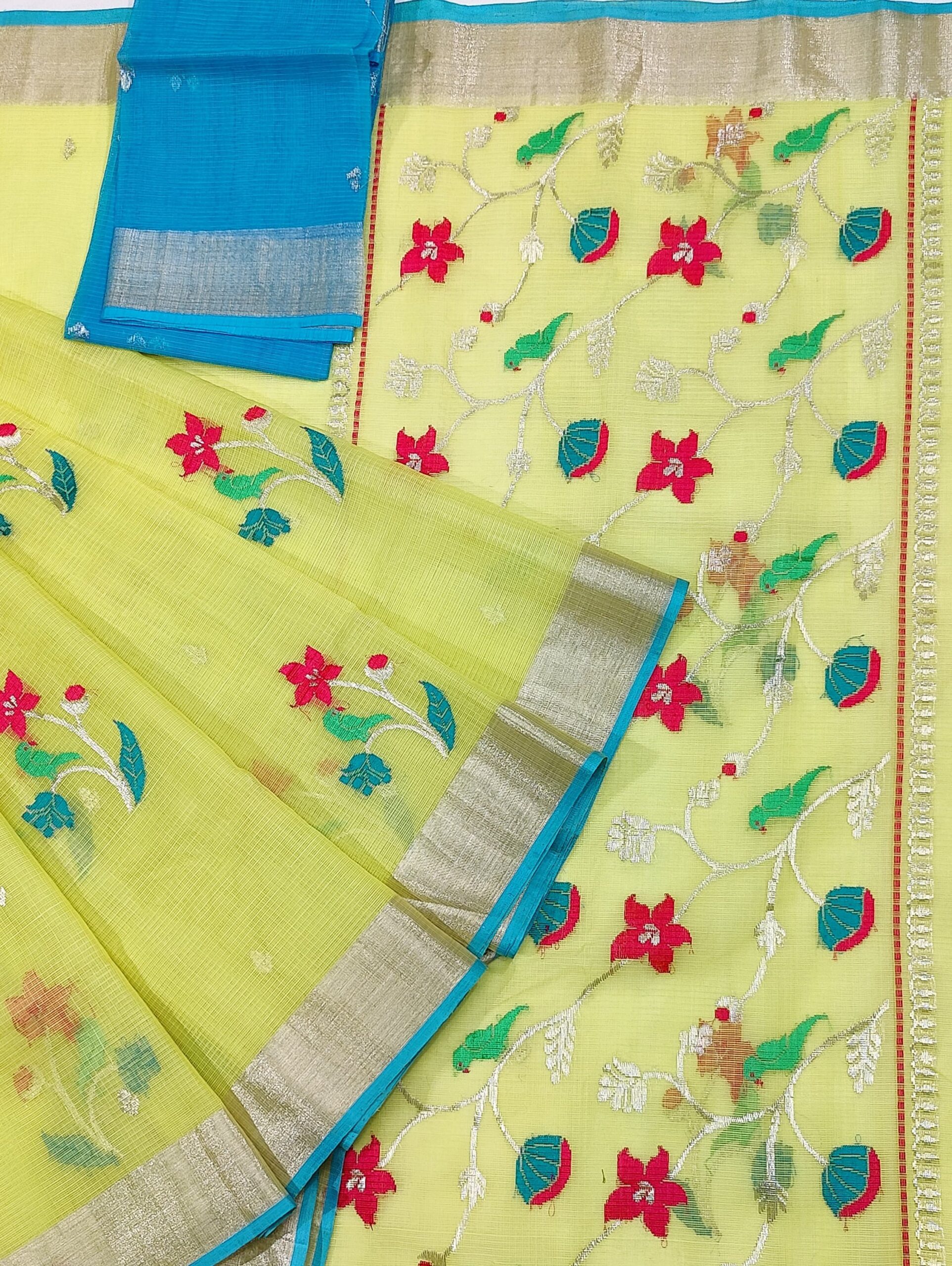 PURE ZARIKOTA HANDLOOM BUTA SAREE WITH BLOUSE B950