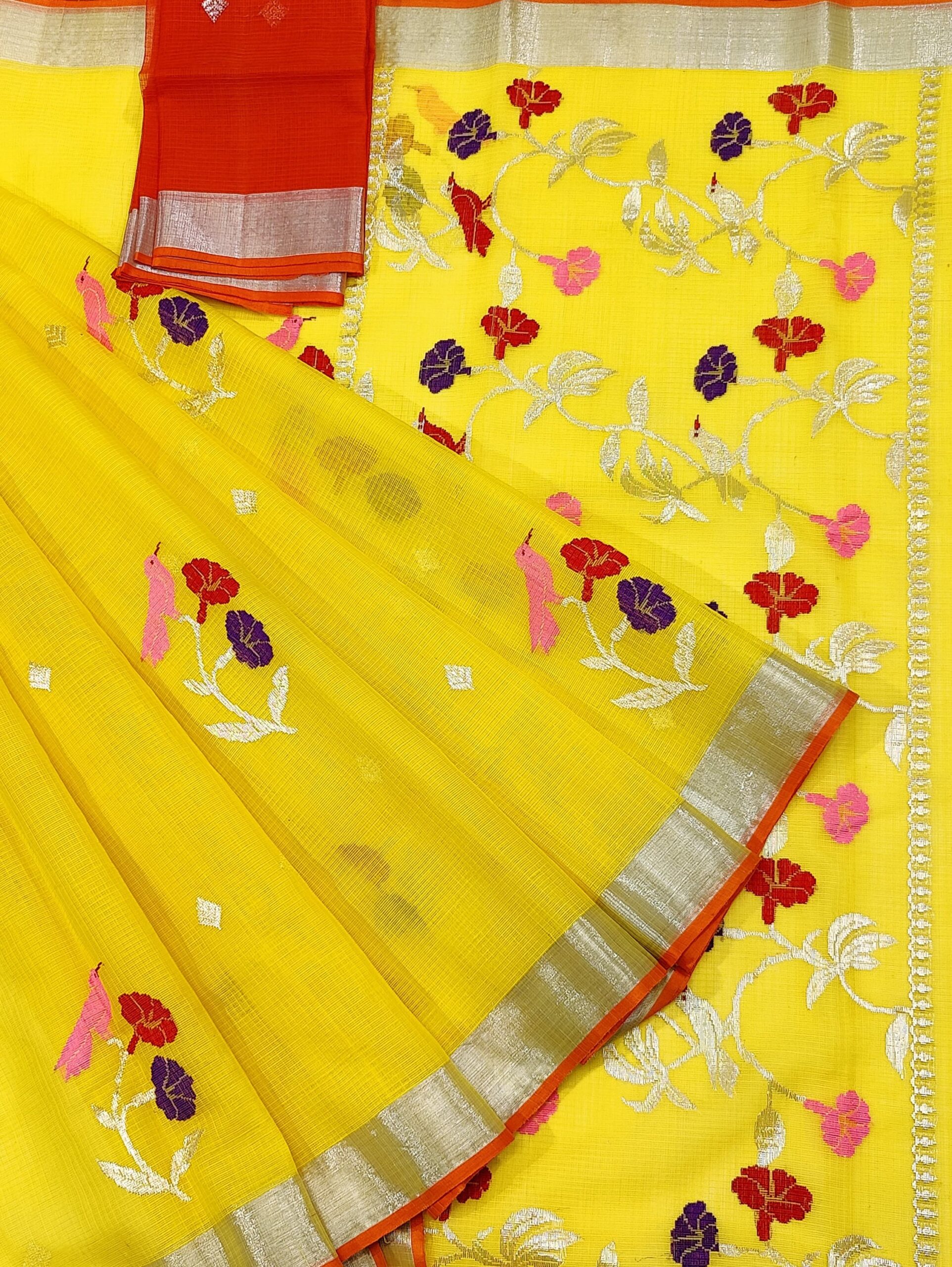 PURE ZARIKOTA HANDLOOM BUTA SAREE WITH BLOUSE B944