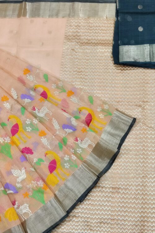 PURE SKIRT DESIGN ZARIKOTA HANDLOOM SAREE S-167