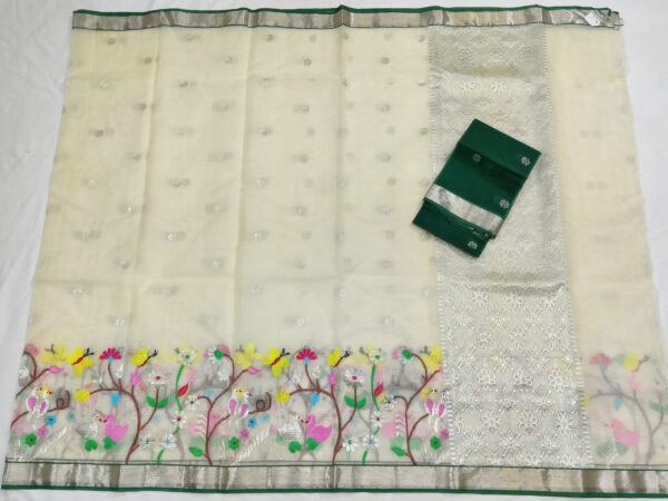 PURE SKIRT DESIGN ZARIKOTA HANDLOOM SAREE S-168 - Image 4