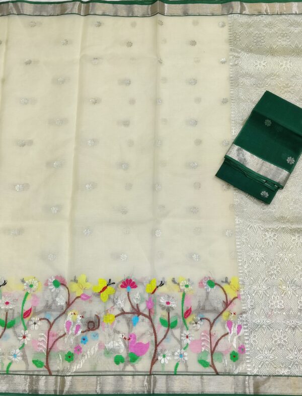 PURE SKIRT DESIGN ZARIKOTA HANDLOOM SAREE S-168 - Image 3