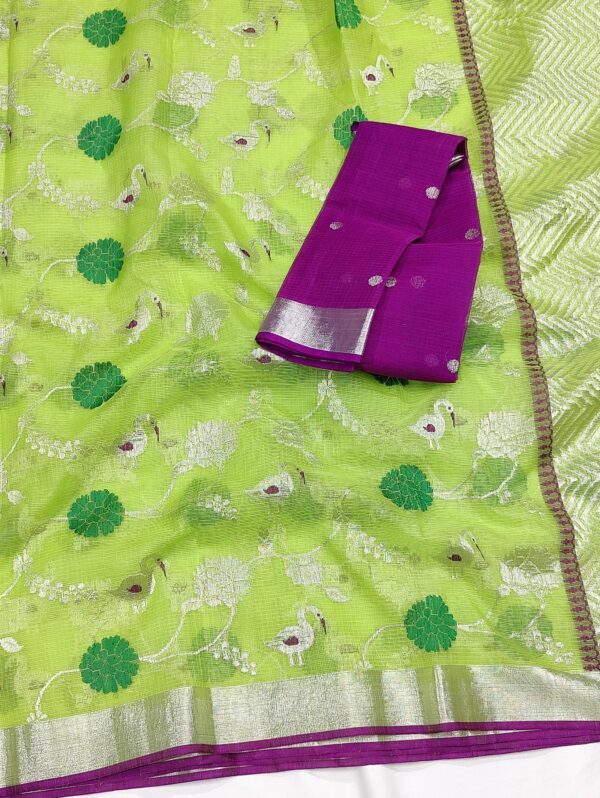 PURE ALL OVER JAAL ZARIKOTA HANDLOOM SAREE WITH BLOUSE_J389 - Image 2