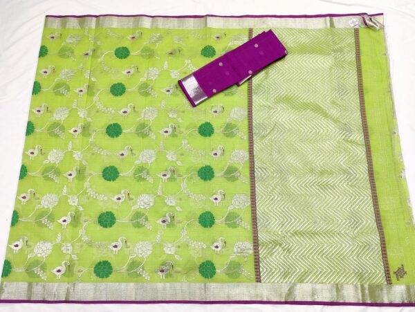 PURE ALL OVER JAAL ZARIKOTA HANDLOOM SAREE WITH BLOUSE_J389 - Image 4