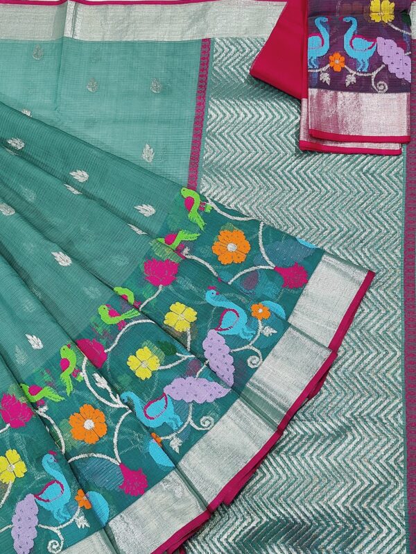 PURE SKIRT DESIGN ZARIKOTA HANDLOOM SAREE S-173