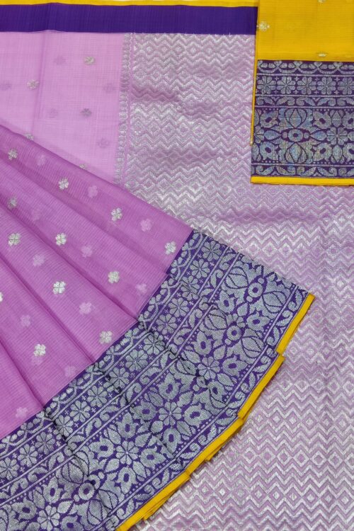 PURE BOTH SIDE KANCHI BORDER ZARIKOTA HANDLOOM SAREE K-43