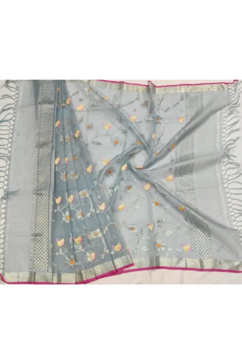 PURE ALL OVER JAAL ZARIKOTA HANDLOOM DUPATTA D-114