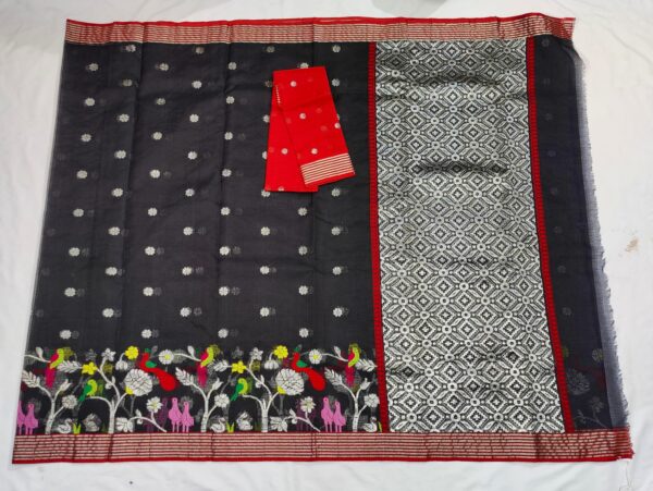 PURE SKIRT DESIGN ZARIKOTA HANDLOOM SAREE S-176 - Image 4