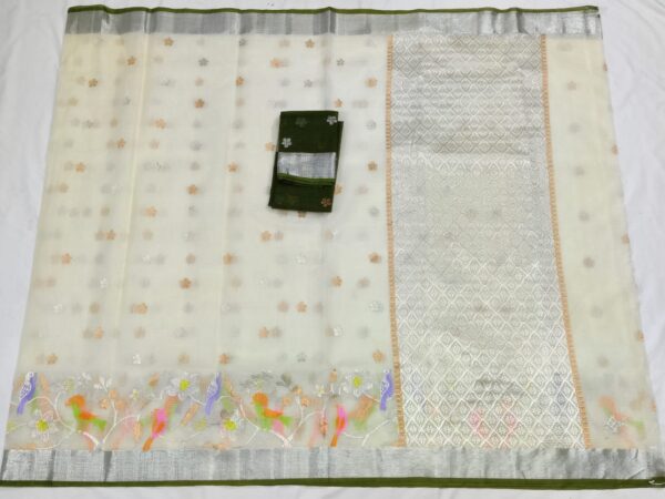 PURE SKIRT DESIGN ZARIKOTA HANDLOOM SAREE S-178 - Image 4