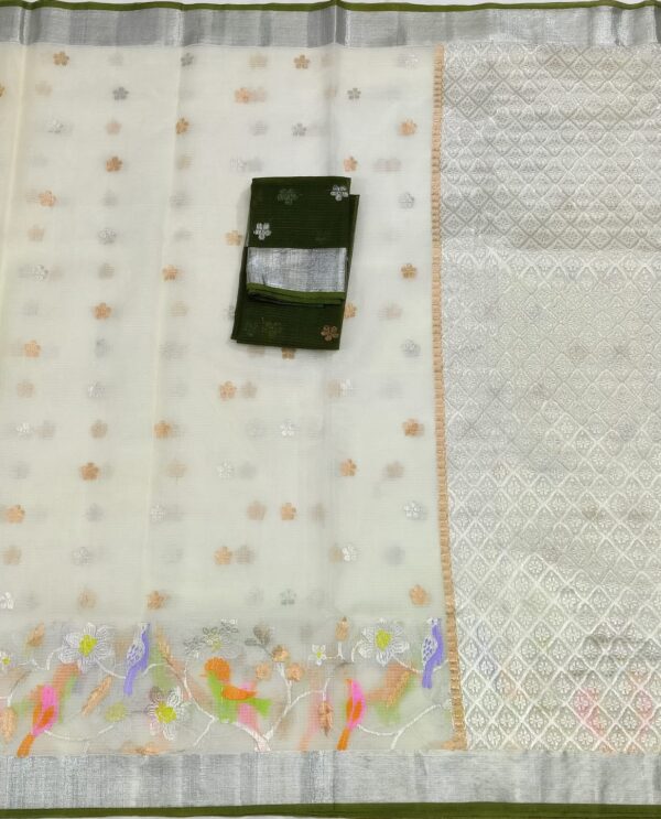 PURE SKIRT DESIGN ZARIKOTA HANDLOOM SAREE S-178 - Image 3