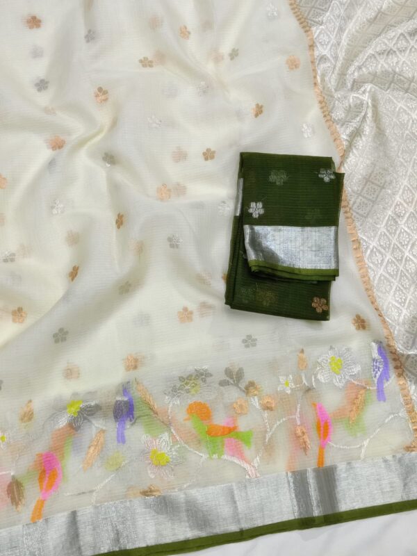 PURE SKIRT DESIGN ZARIKOTA HANDLOOM SAREE S-178 - Image 2