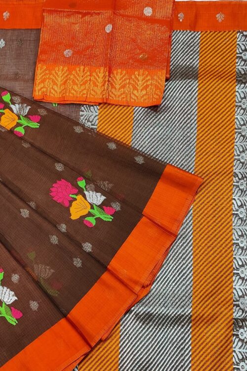PURE ZARIKOTA HANDLOOM BUTA SAREE WITH BLOUSE B1012