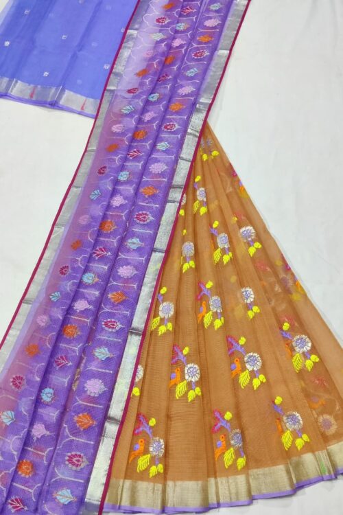 PURE ZARIKOTA HANDLOOM LEHANGA MATERIAL SET – L105