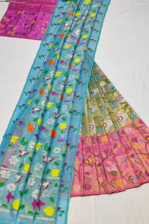PURE ZARIKOTA HANDLOOM LEHANGA MATERIAL SET – L106