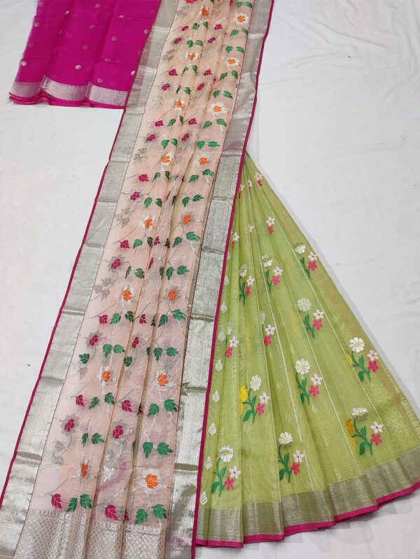 PURE ZARIKOTA HANDLOOM LEHANGA MATERIAL SET - L108