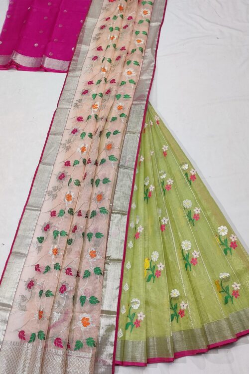PURE ZARIKOTA HANDLOOM LEHANGA MATERIAL SET – L108