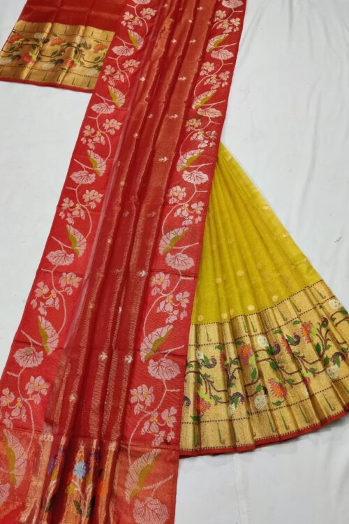 PURE ZARIKOTA HANDLOOM LEHANGA MATERIAL SET – L118