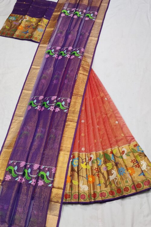 PURE ZARIKOTA HANDLOOM LEHANGA MATERIAL SET – L119