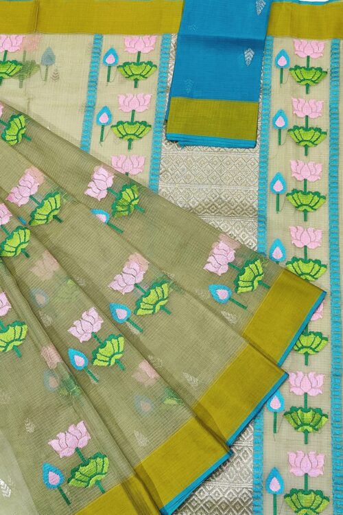 PURE ZARIKOTA HANDLOOM BUTA SAREE WITH BLOUSE B1036