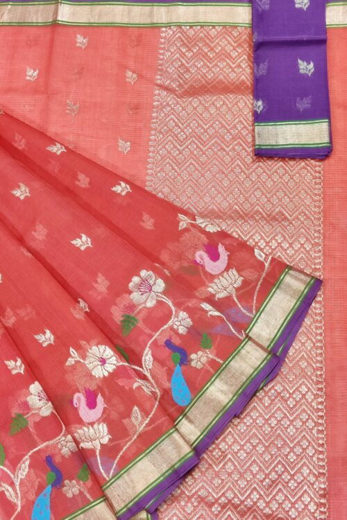 PURE SKIRT DESIGN ZARIKOTA HANDLOOM SAREE S-180