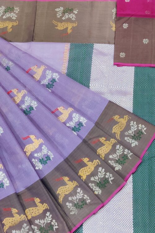PURE ZARIKOTA HANDLOOM BUTA SAREE WITH BLOUSE B1043