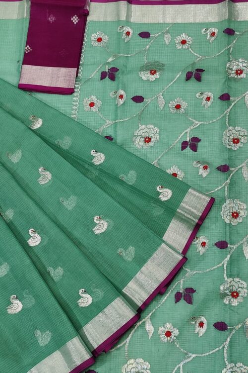 PURE ZARIKOTA HANDLOOM BUTA SAREE WITH BLOUSE B1040