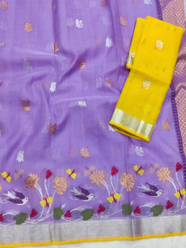 PURE SKIRT DESIGN ZARIKOTA HANDLOOM SAREE S-182 - Image 2