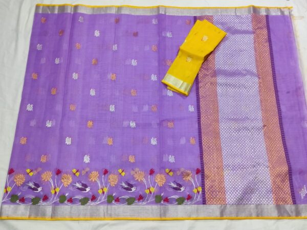 PURE SKIRT DESIGN ZARIKOTA HANDLOOM SAREE S-182 - Image 4