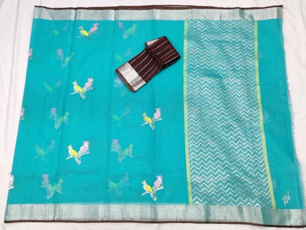 PURE ZARIKOTA HANDLOOM BUTA SAREE WITH BLOUSE B1053 - Image 4
