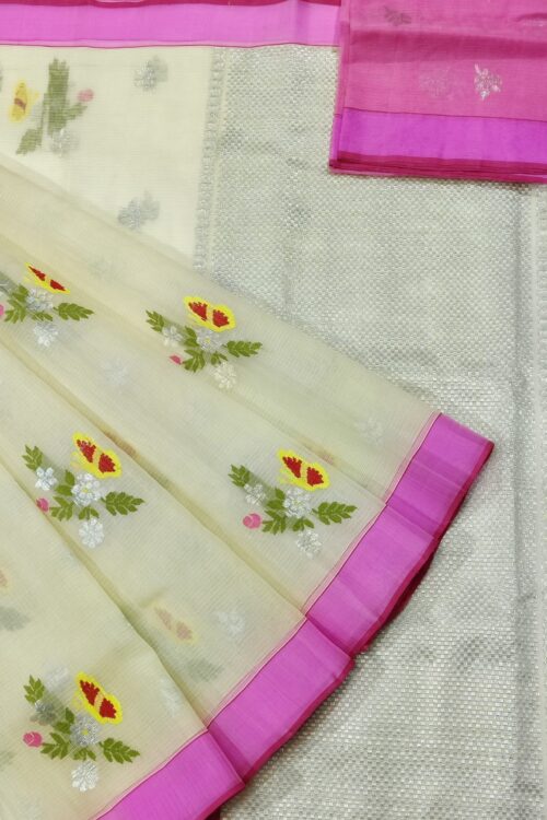 PURE ZARIKOTA HANDLOOM BUTA SAREE WITH BLOUSE B1060