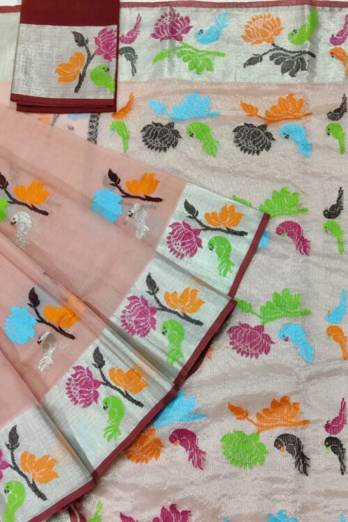 PURE ZARIKOTA HANDLOOM BUTA SAREE WITH BLOUSE B1061