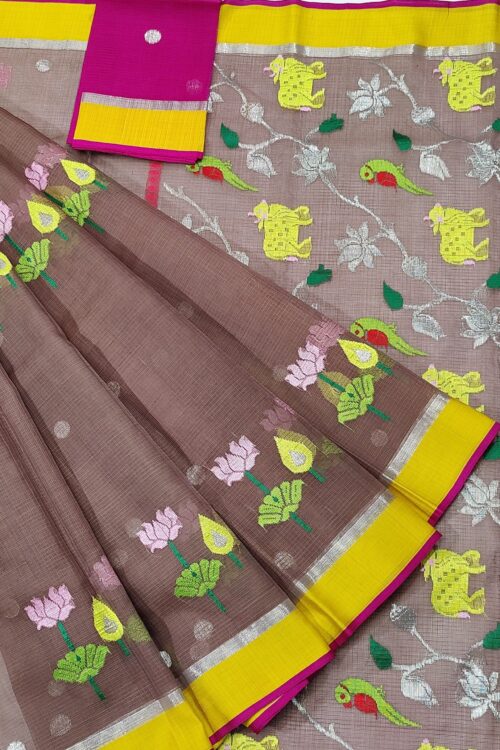 PURE ZARIKOTA HANDLOOM BUTA SAREE WITH BLOUSE B1062