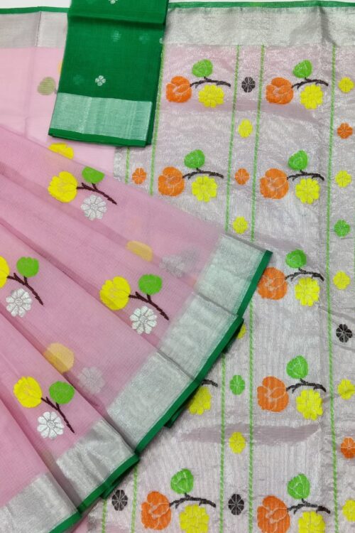 PURE ZARIKOTA HANDLOOM BUTA SAREE WITH BLOUSE B1064
