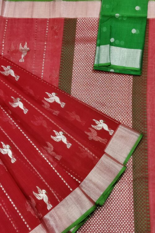 PURE ZARIKOTA HANDLOOM BUTA SAREE WITH BLOUSE B1065