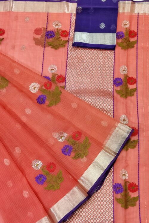PURE ZARIKOTA HANDLOOM BUTA SAREE WITH BLOUSE B1068