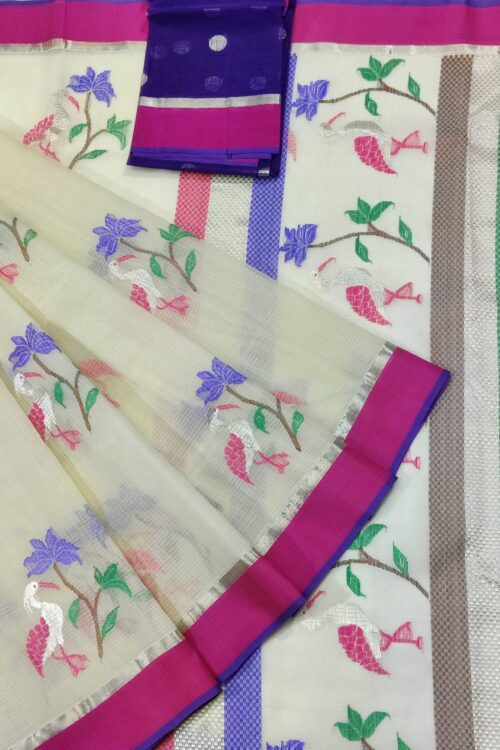 PURE ZARIKOTA HANDLOOM BUTA SAREE WITH BLOUSE B1070