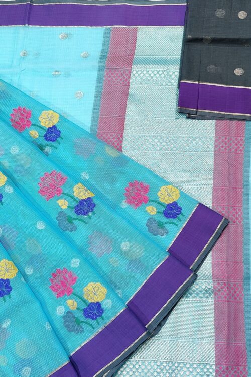 PURE ZARIKOTA HANDLOOM BUTA SAREE WITH BLOUSE B1073