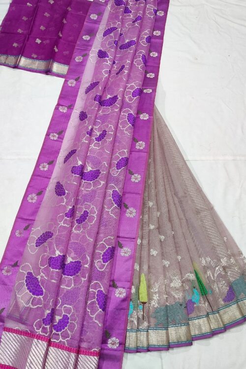 PURE ZARIKOTA HANDLOOM LEHANGA MATERIAL SET – L134