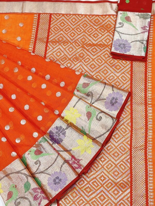 PURE BIG PAITHANI BORDER ZARIKOTA HANDLOOM SAREE S-94