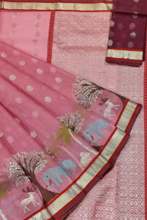 PURE SKIRT DESIGN ZARIKOTA HANDLOOM SAREE S-184